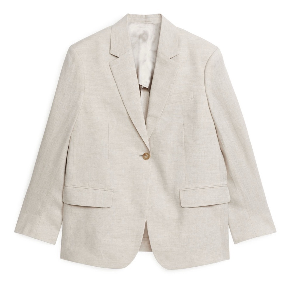 ARKET Oversized Linen Blazer size 36